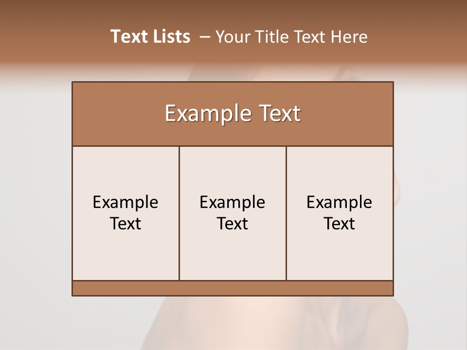 Girl Healthy Beautiful PowerPoint Template