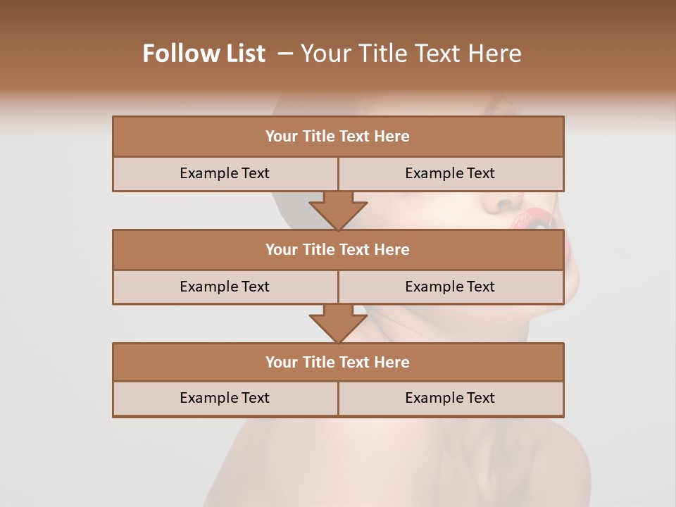 Girl Healthy Beautiful PowerPoint Template