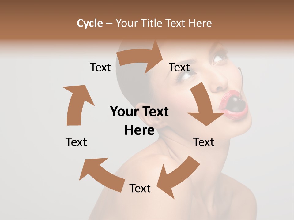 Girl Healthy Beautiful PowerPoint Template