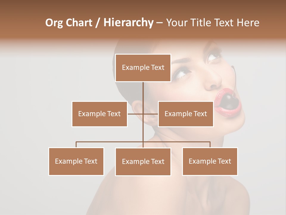 Girl Healthy Beautiful PowerPoint Template