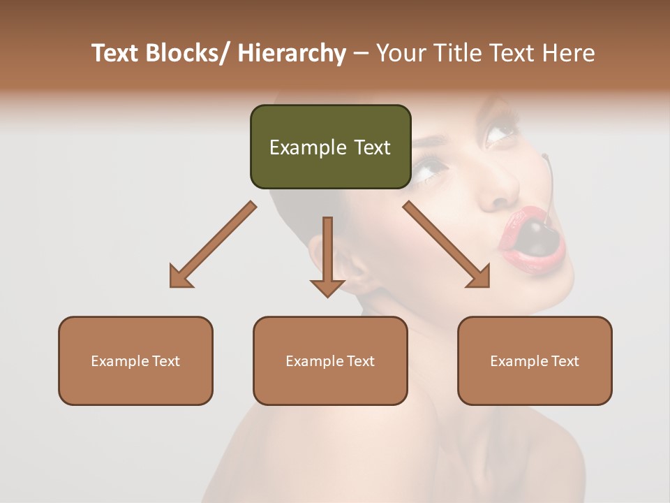 Girl Healthy Beautiful PowerPoint Template