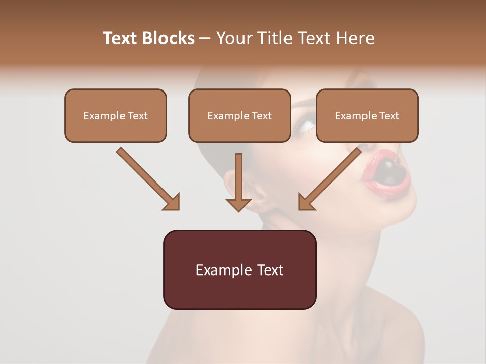 Girl Healthy Beautiful PowerPoint Template