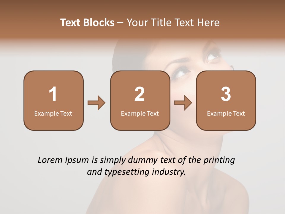 Girl Healthy Beautiful PowerPoint Template