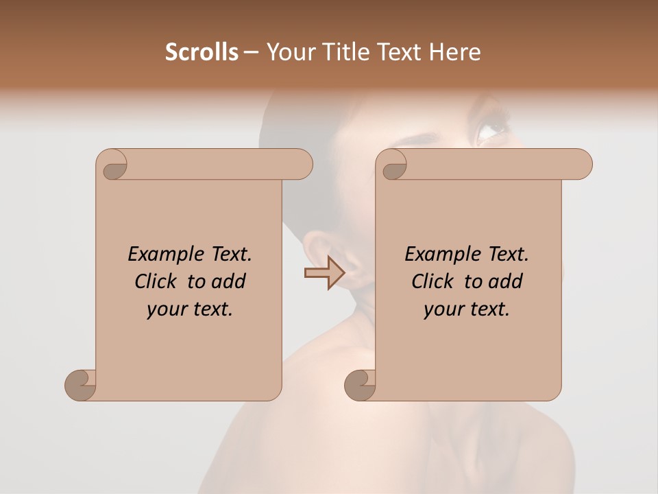 Girl Healthy Beautiful PowerPoint Template