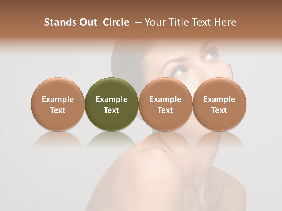 Girl Healthy Beautiful PowerPoint Template