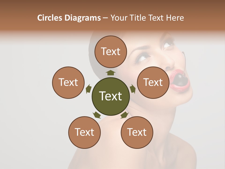 Girl Healthy Beautiful PowerPoint Template