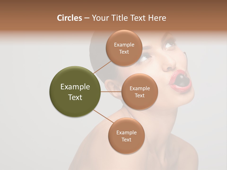 Girl Healthy Beautiful PowerPoint Template