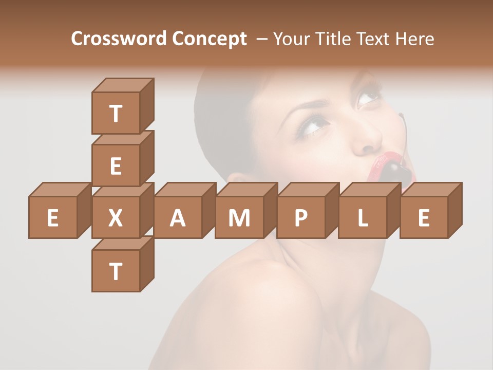 Girl Healthy Beautiful PowerPoint Template