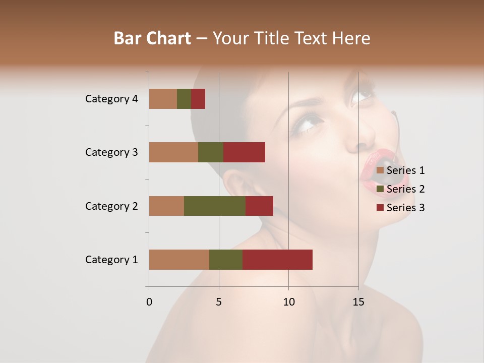 Girl Healthy Beautiful PowerPoint Template