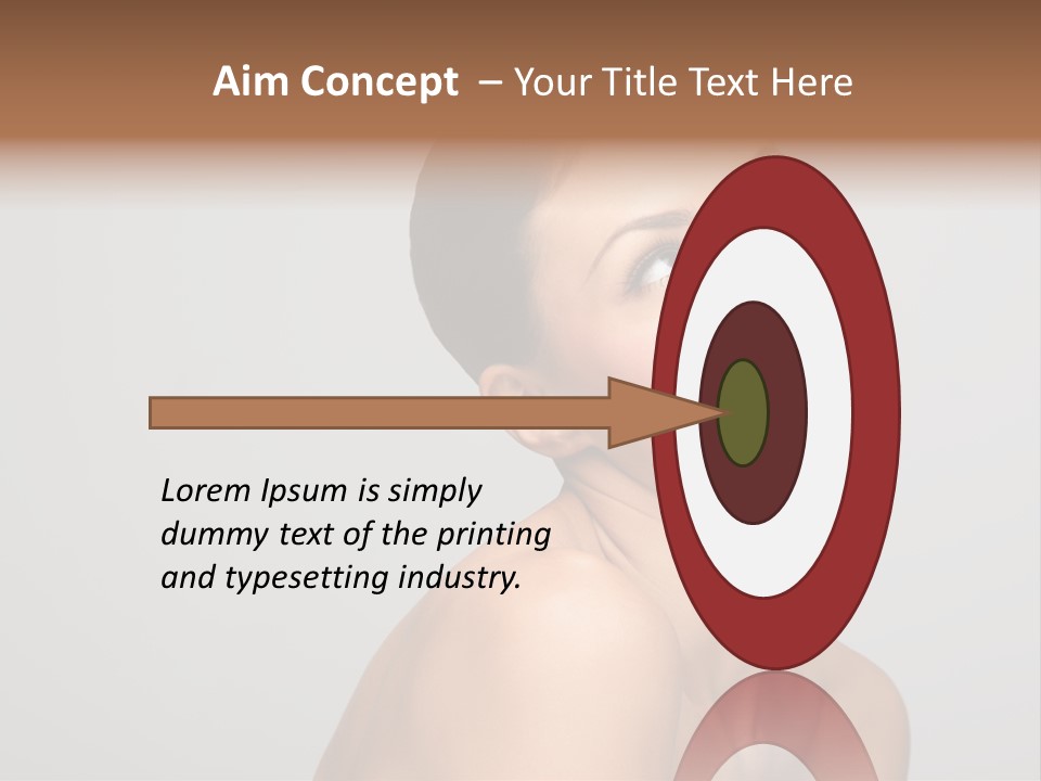 Girl Healthy Beautiful PowerPoint Template