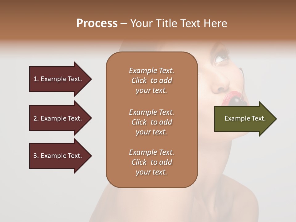 Girl Healthy Beautiful PowerPoint Template