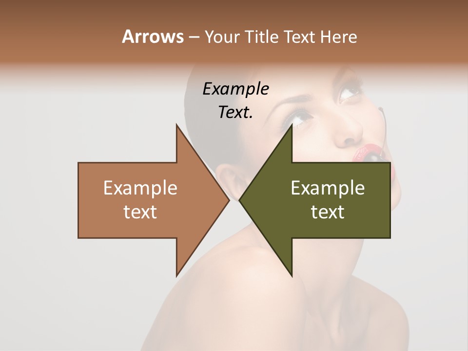 Girl Healthy Beautiful PowerPoint Template