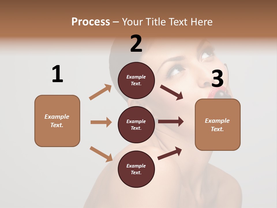 Girl Healthy Beautiful PowerPoint Template