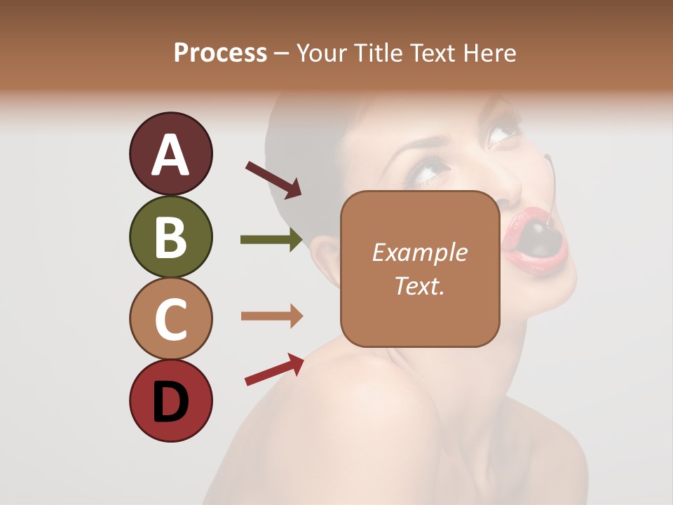 Girl Healthy Beautiful PowerPoint Template