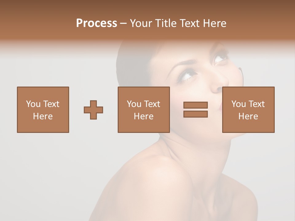 Girl Healthy Beautiful PowerPoint Template