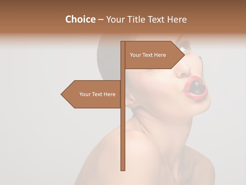 Girl Healthy Beautiful PowerPoint Template