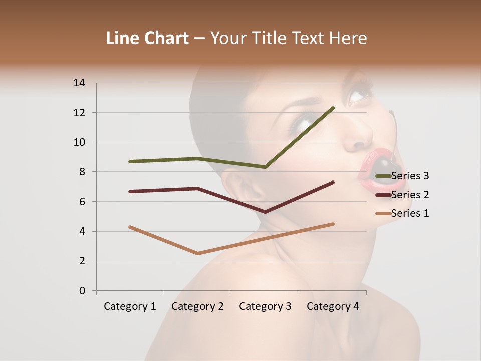 Girl Healthy Beautiful PowerPoint Template