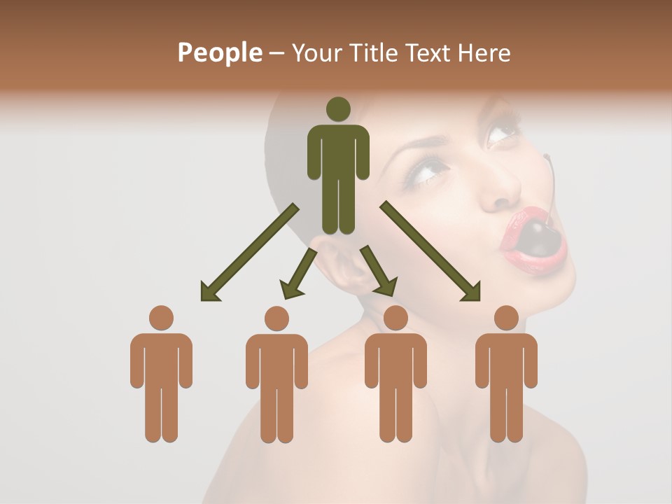 Girl Healthy Beautiful PowerPoint Template