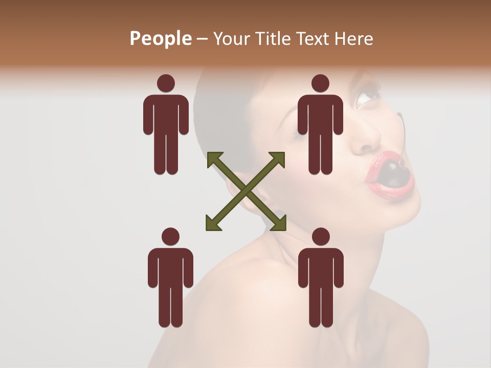 Girl Healthy Beautiful PowerPoint Template