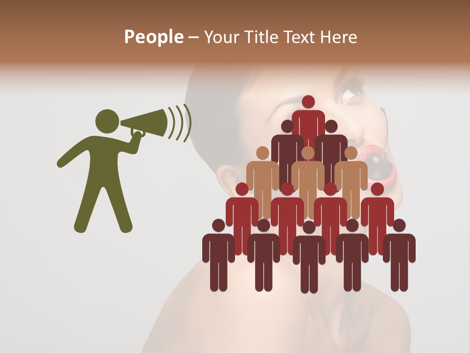 Girl Healthy Beautiful PowerPoint Template