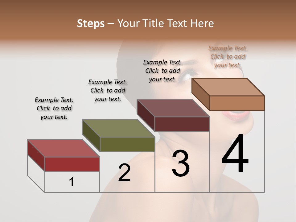 Girl Healthy Beautiful PowerPoint Template