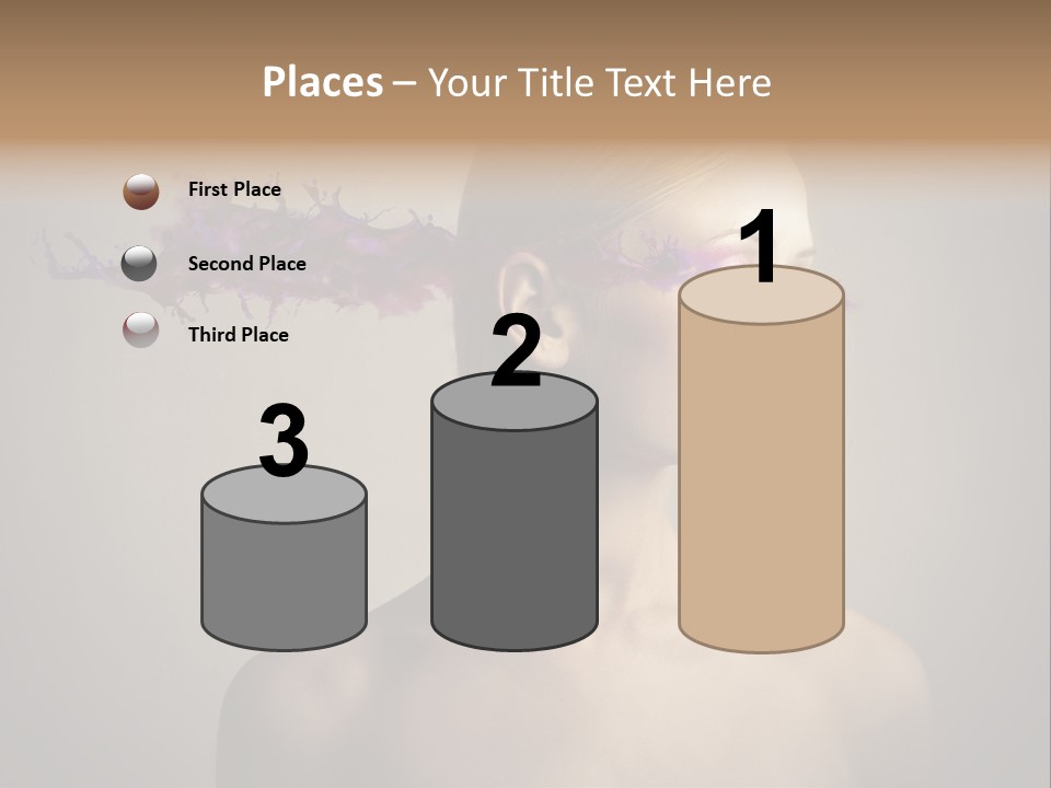 Naked Blonde Eye PowerPoint Template