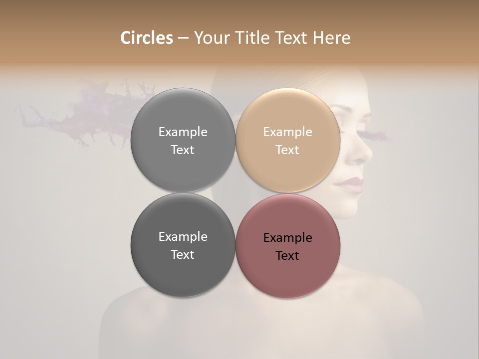 Naked Blonde Eye PowerPoint Template