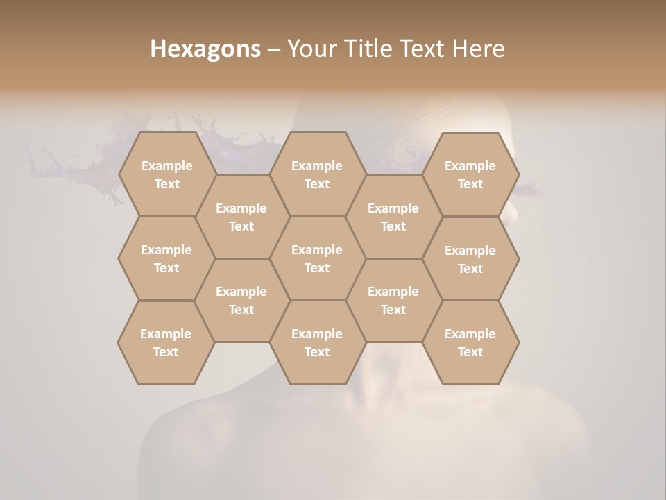 Naked Blonde Eye PowerPoint Template