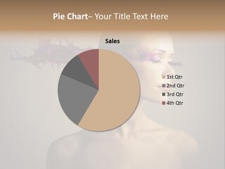 Naked Blonde Eye PowerPoint Template