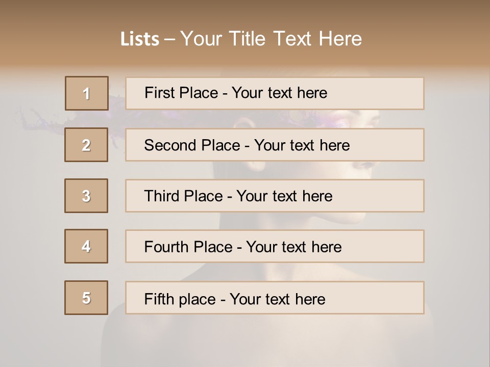 Naked Blonde Eye PowerPoint Template