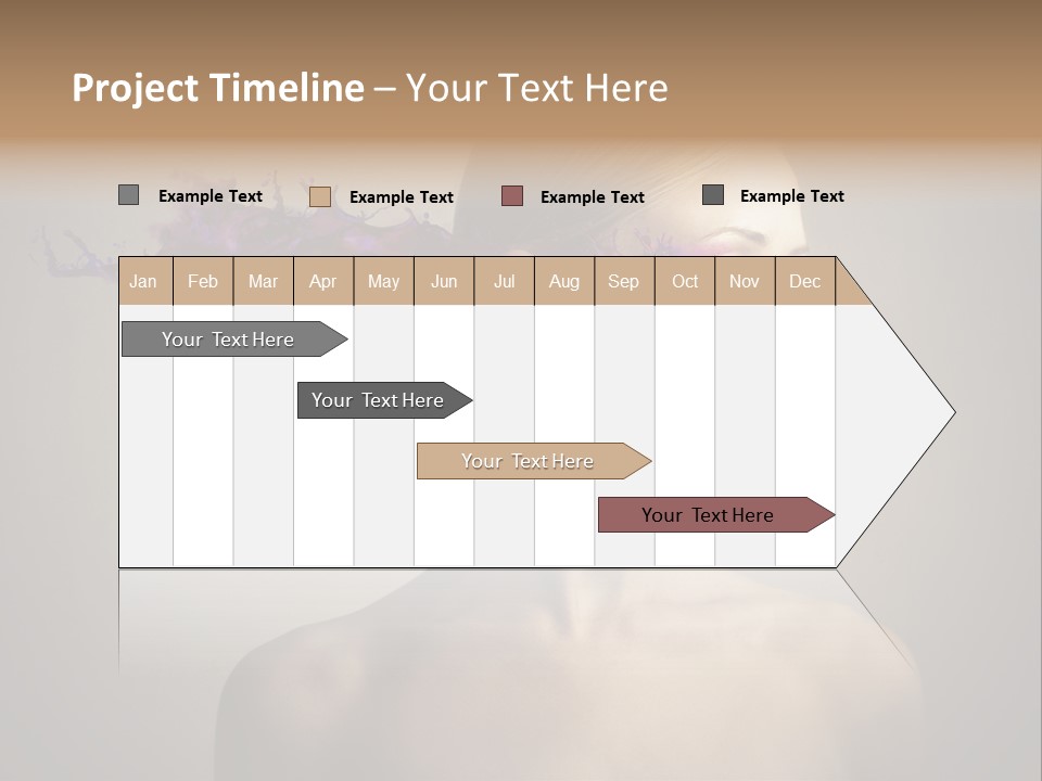 Naked Blonde Eye PowerPoint Template