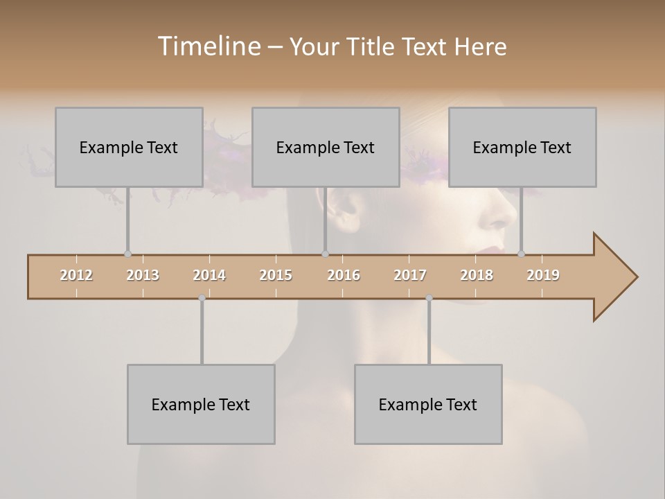 Naked Blonde Eye PowerPoint Template