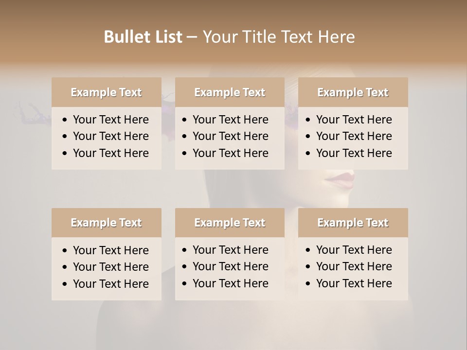 Naked Blonde Eye PowerPoint Template