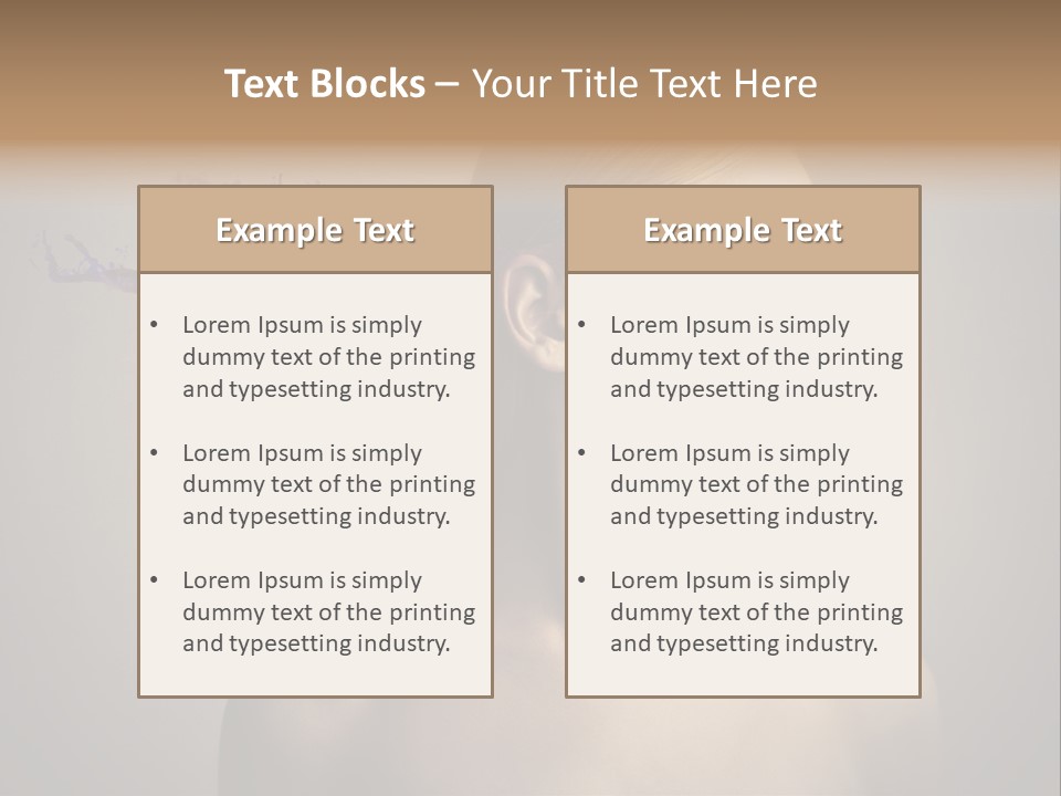 Naked Blonde Eye PowerPoint Template