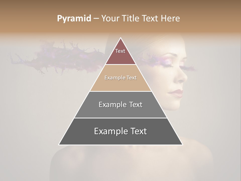 Naked Blonde Eye PowerPoint Template