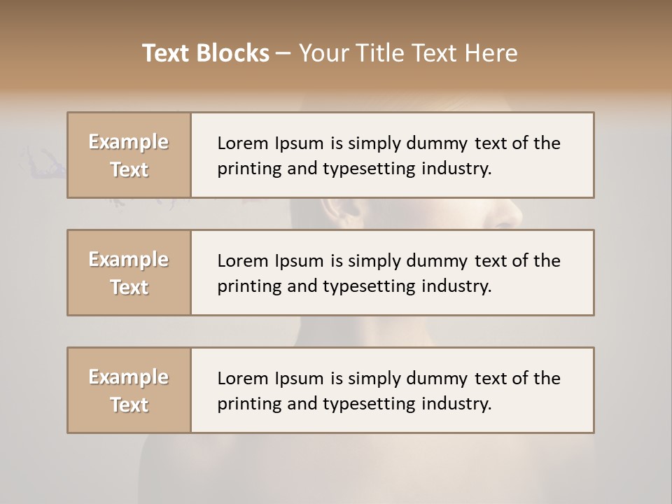 Naked Blonde Eye PowerPoint Template