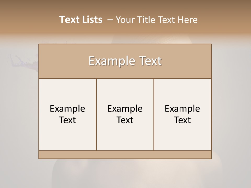Naked Blonde Eye PowerPoint Template
