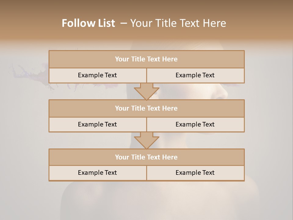 Naked Blonde Eye PowerPoint Template