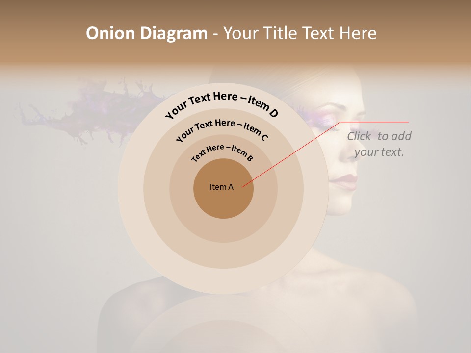 Naked Blonde Eye PowerPoint Template