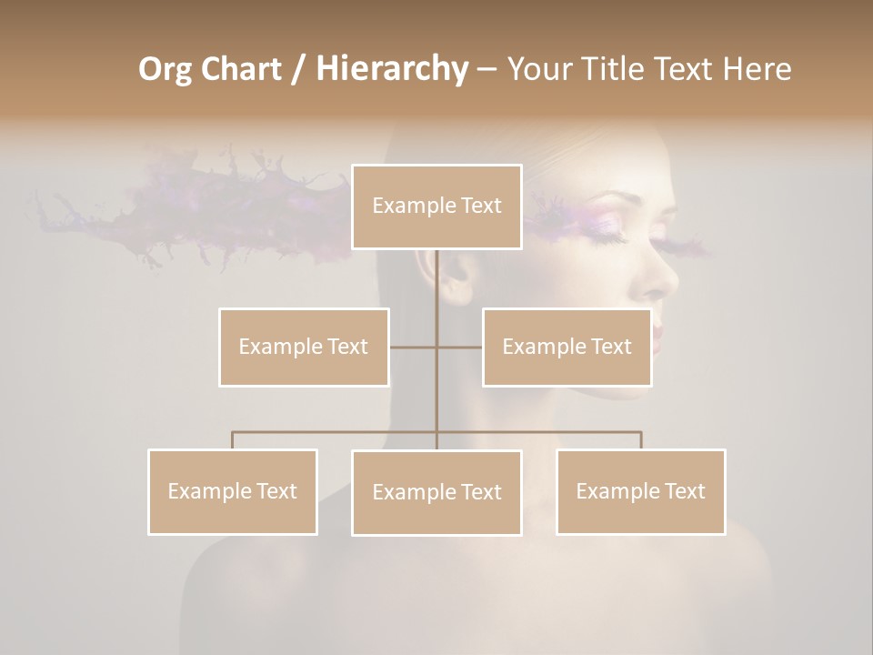 Naked Blonde Eye PowerPoint Template