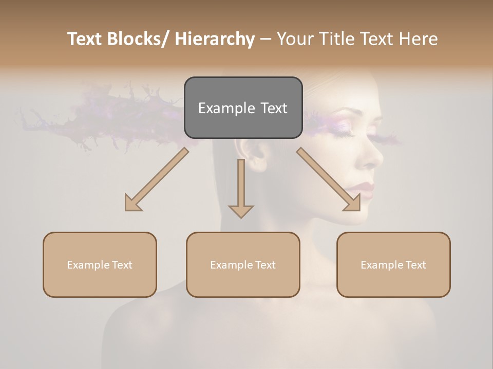 Naked Blonde Eye PowerPoint Template