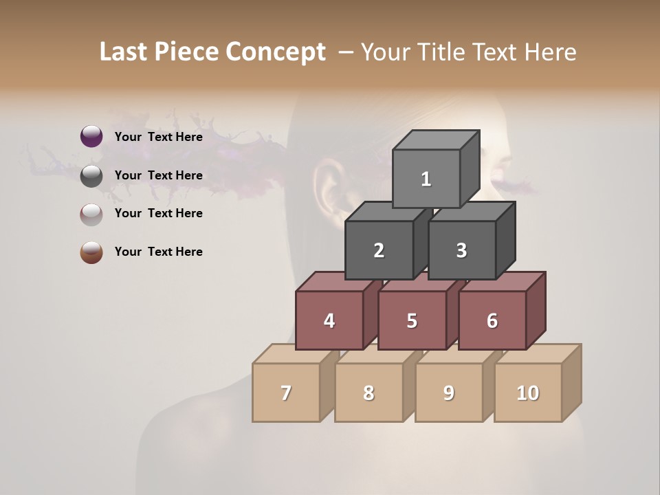 Naked Blonde Eye PowerPoint Template