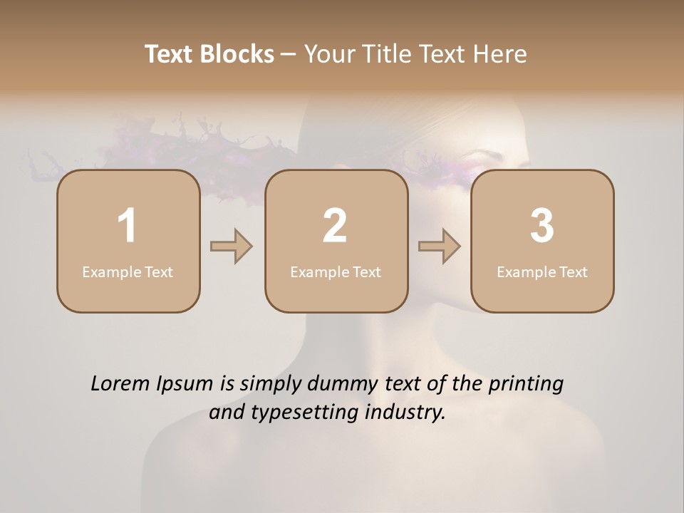 Naked Blonde Eye PowerPoint Template