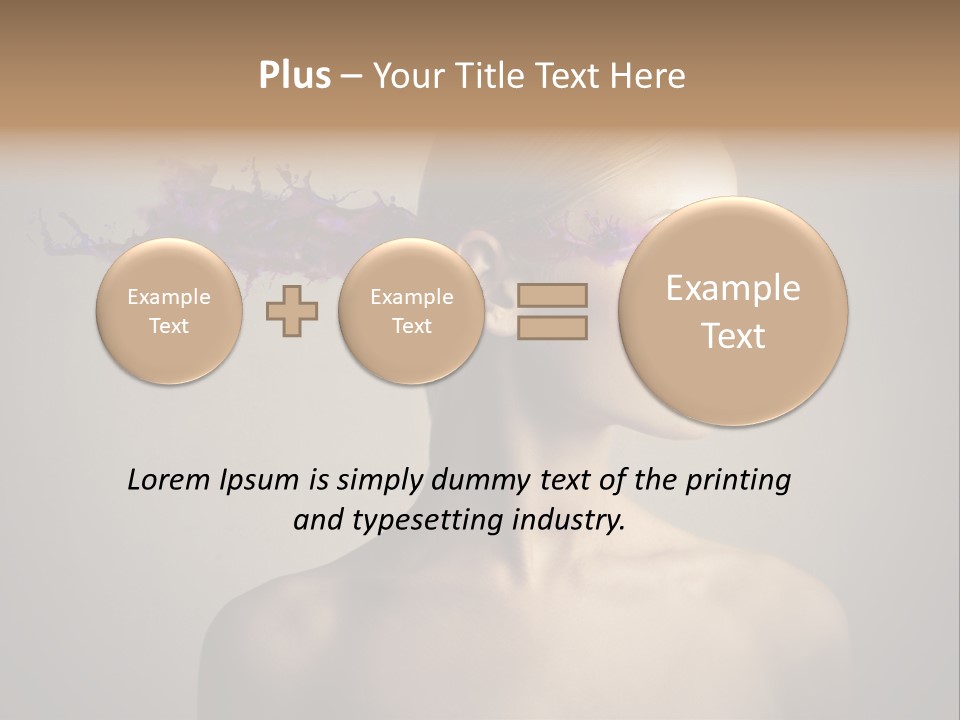 Naked Blonde Eye PowerPoint Template