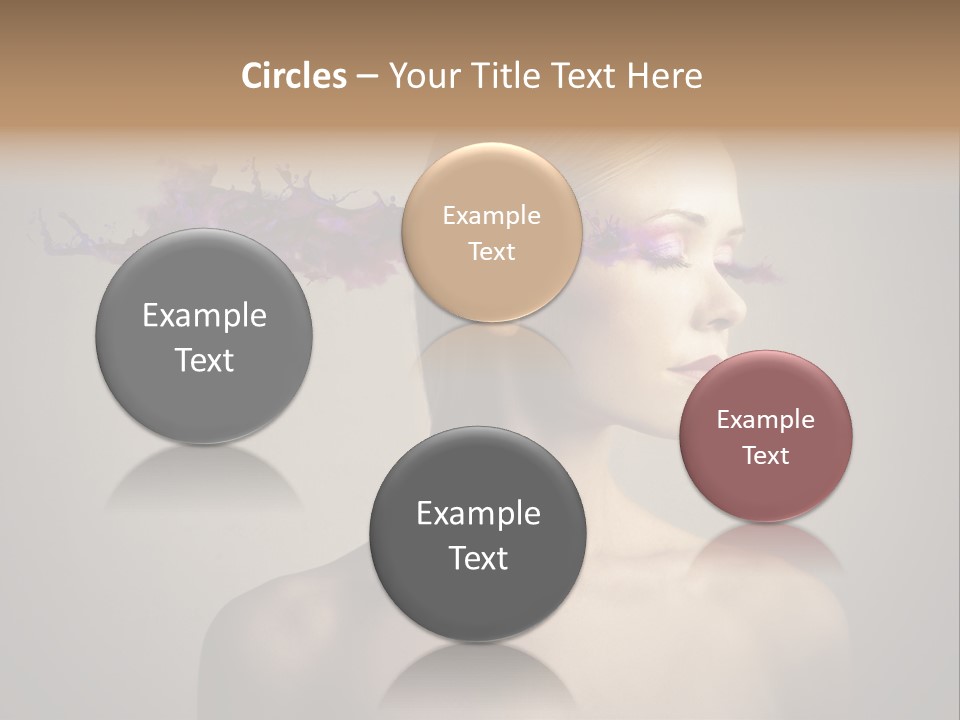 Naked Blonde Eye PowerPoint Template