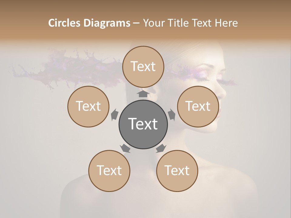 Naked Blonde Eye PowerPoint Template