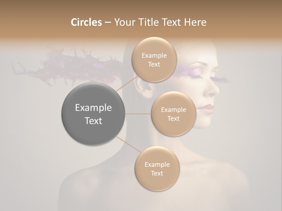 Naked Blonde Eye PowerPoint Template