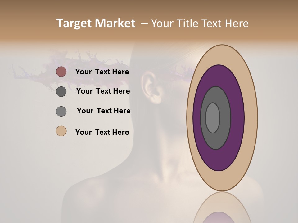 Naked Blonde Eye PowerPoint Template