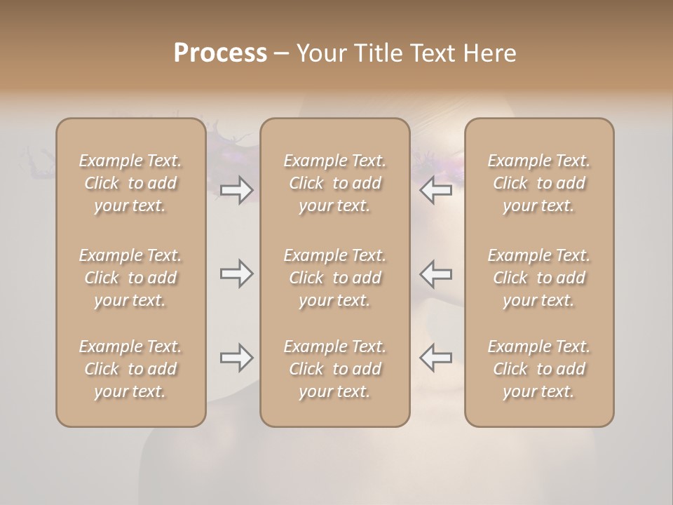 Naked Blonde Eye PowerPoint Template