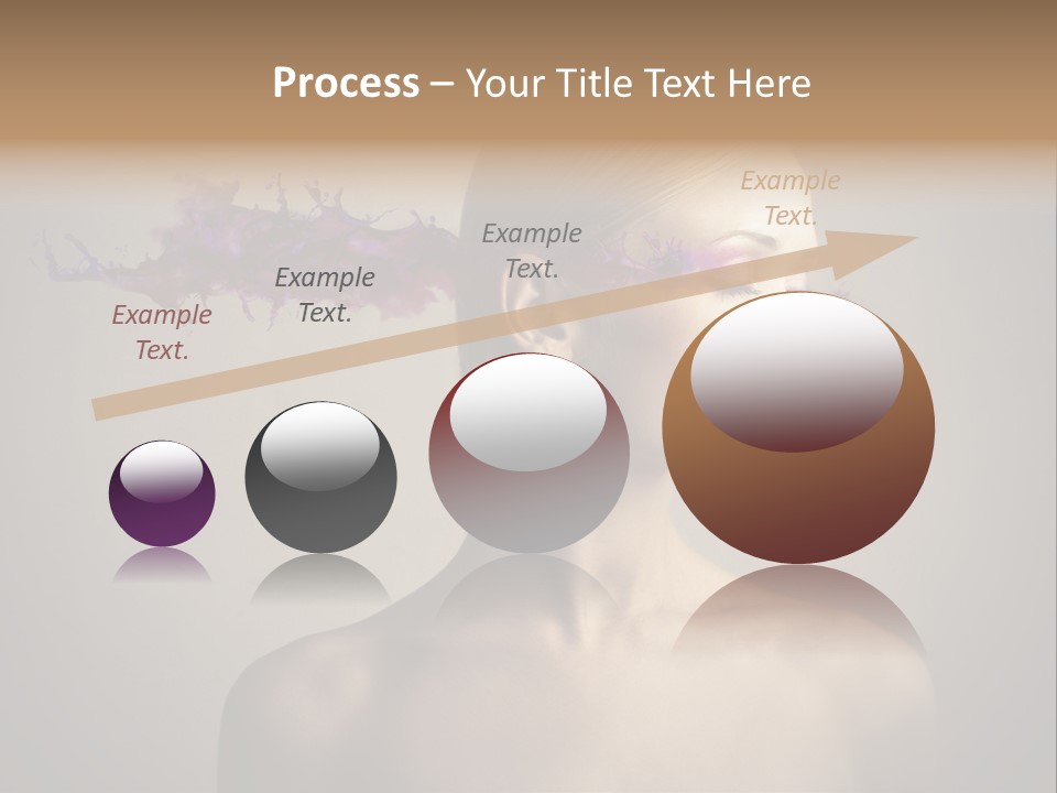 Naked Blonde Eye PowerPoint Template